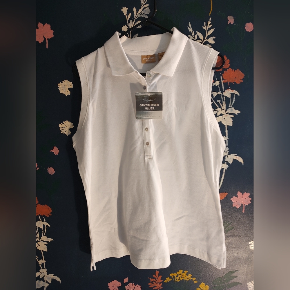NWT Canyon River Blues Sleeveless Polo